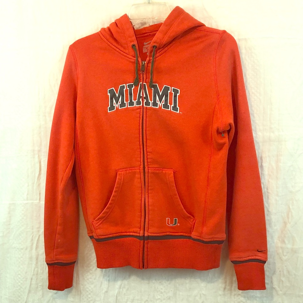Miami zip up jacket hoodie by Nike Sz small 4/6